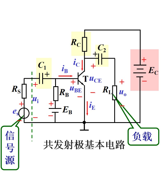 单电源放大电路示意图